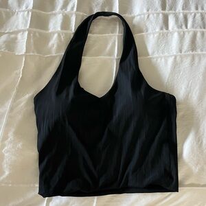 Black Halter Top
